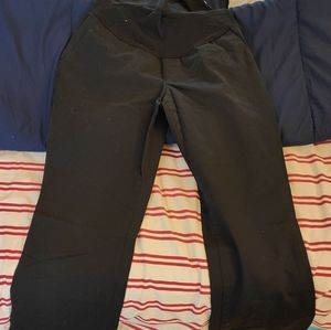 Black maternity slacks
